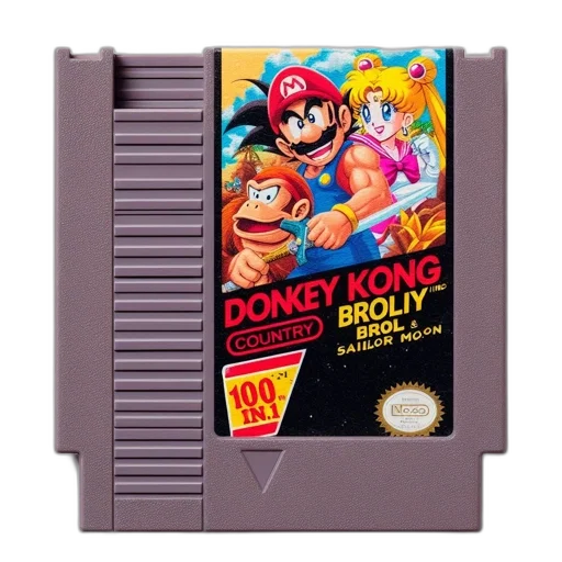 nes, cartridge, donkey, kong transparent PNG cut-out