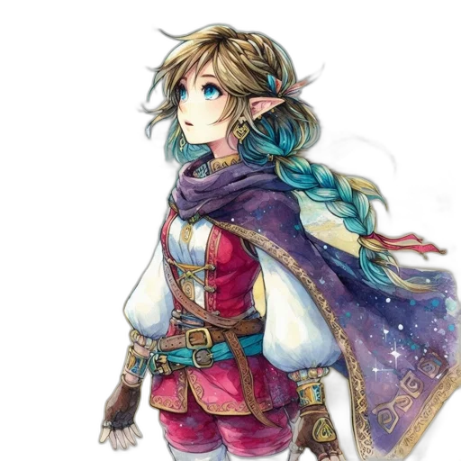 sword, staff, dress, crown transparent PNG cut-out