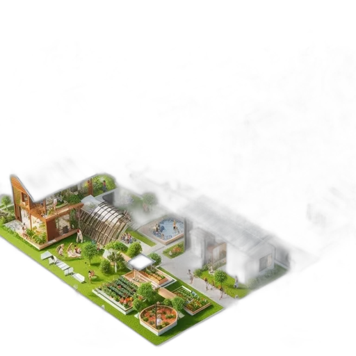building, 3d render, concept art, photorealistic transparent PNG cut-out