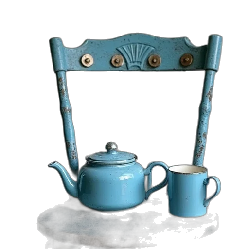 furniture, robot, crown, staff transparent PNG cut-out