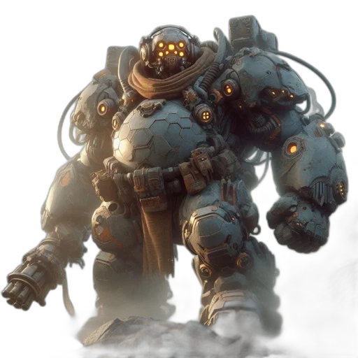 robot, weapon, creature, concept art transparent PNG cut-out