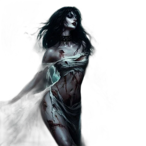 dress, fantasy art, comic book art, concept art transparent PNG cut-out