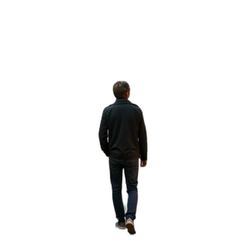 jacket, staff, face, robot transparent PNG cut-out