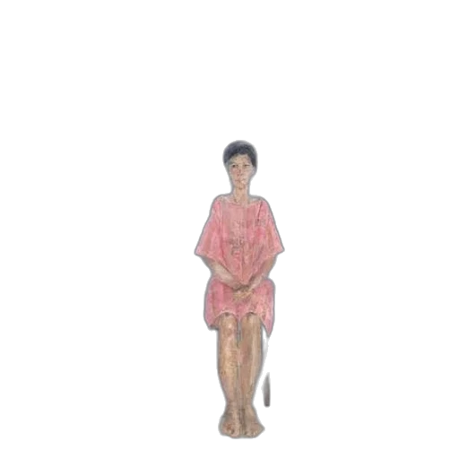 dress, staff, face, creature transparent PNG cut-out