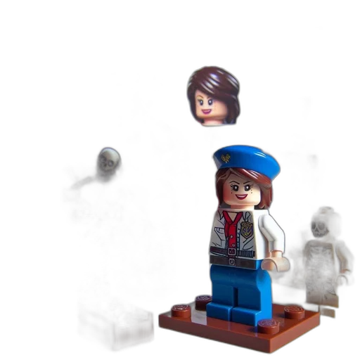 hat, staff, face, robot transparent PNG cut-out