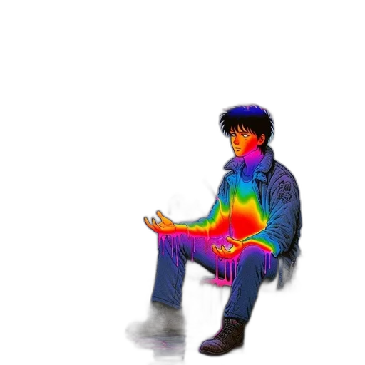 jacket, shoes, robot, hair transparent PNG cut-out