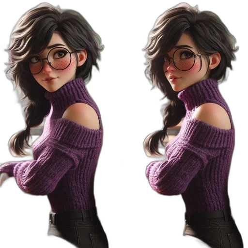 dress, concept art, 3d render, cartoon transparent PNG cut-out