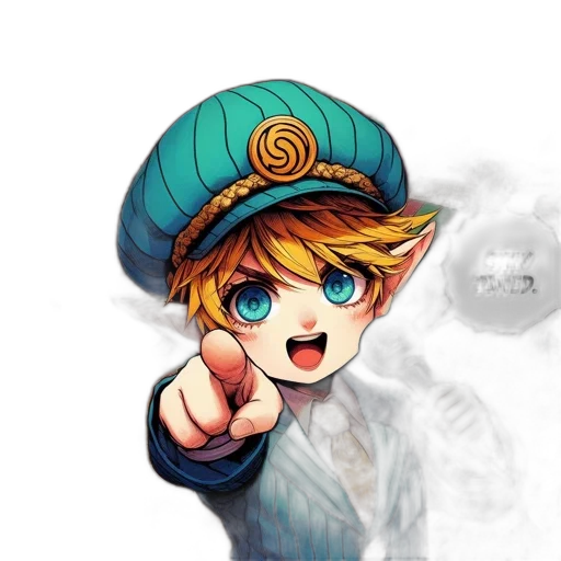 staff, hat, weapon, face transparent PNG cut-out