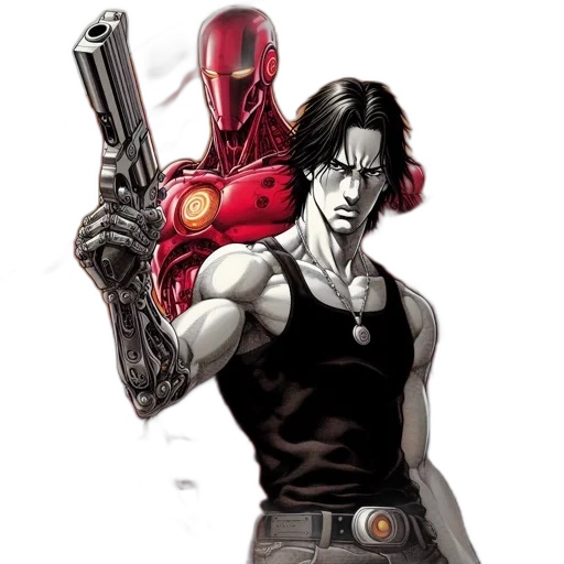 weapon, comic book art, concept art, pixel art transparent PNG cut-out