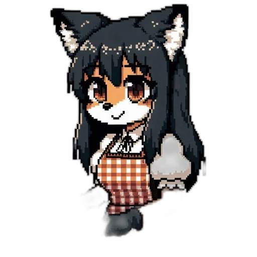 staff, animal, creature, pixel art transparent PNG cut-out
