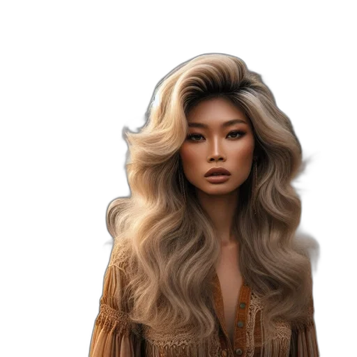 hair, face, photorealistic, concept art transparent PNG cut-out