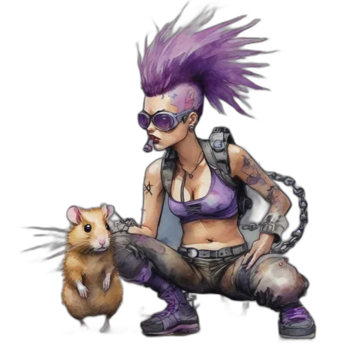 animal, creature, cyberpunk, concept art transparent PNG cut-out