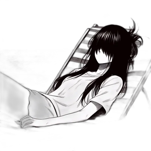 hair, anime, cartoon, concept art transparent PNG cut-out