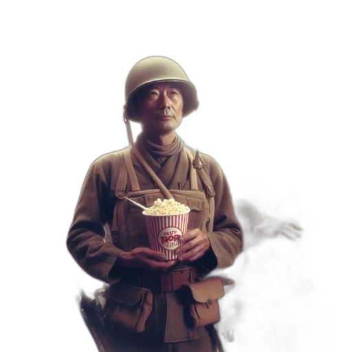 hat, jacket, staff, weapon transparent PNG cut-out