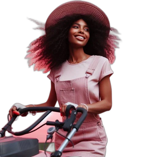 hat, hair, dress, smiling transparent PNG cut-out