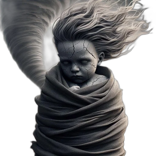 hair, creature, mask, face transparent PNG cut-out