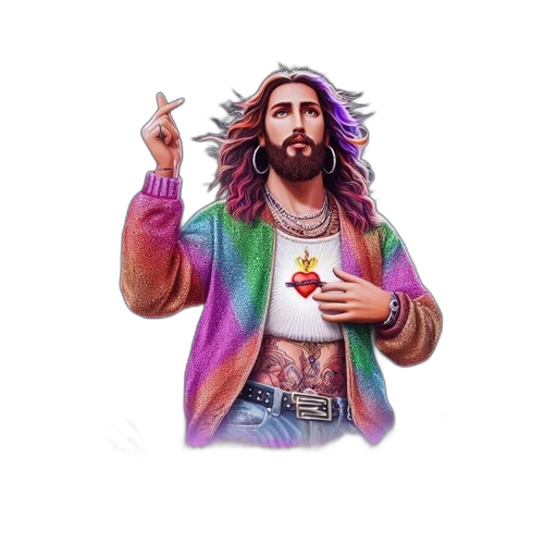 jacket, vaporwave, pixel art, concept art transparent PNG cut-out