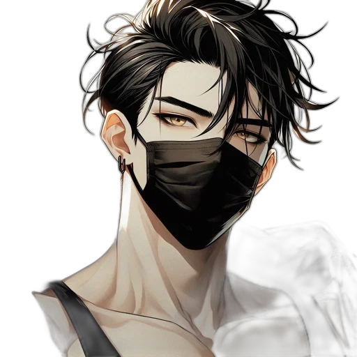 mask, face, photorealistic, anime transparent PNG cut-out