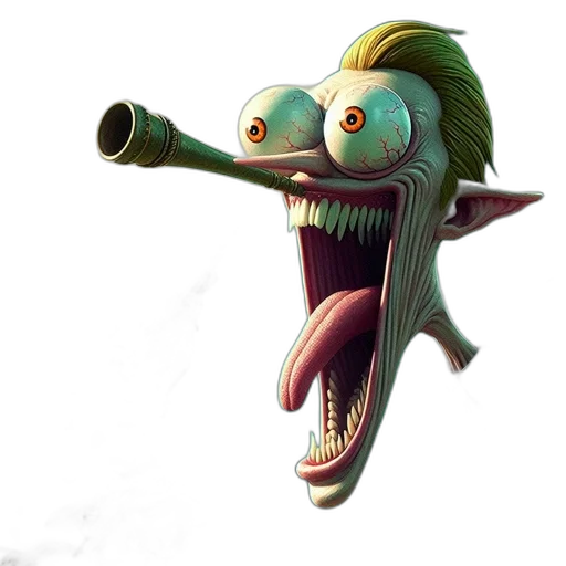 creature, staff, dragon, weapon transparent PNG cut-out