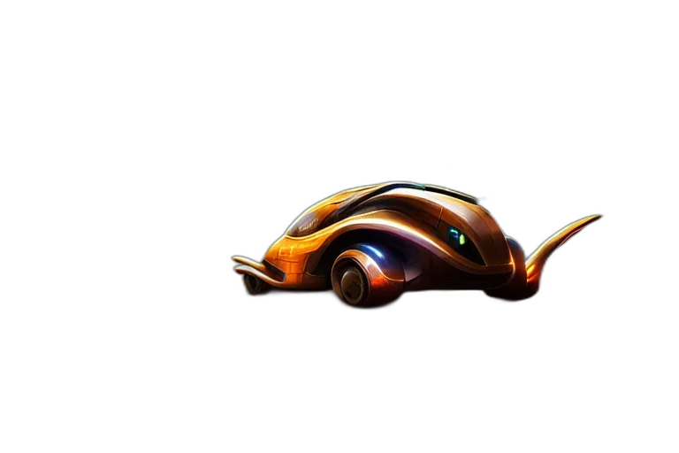 car, dragon, concept art, 3d render transparent PNG cut-out