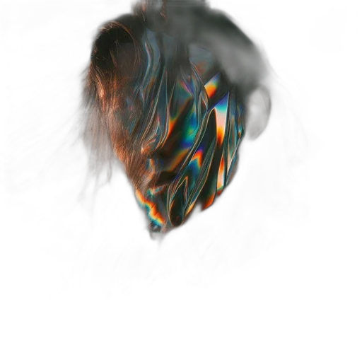 mask, hair, face, creature transparent PNG cut-out