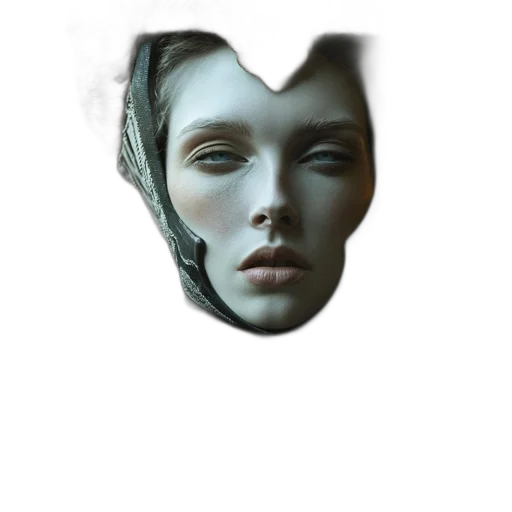 face, mask, crown, robot transparent PNG cut-out