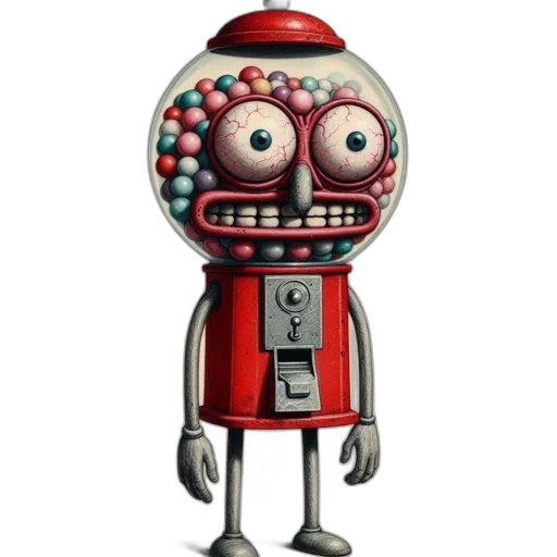 robot, staff, creature, face transparent PNG cut-out