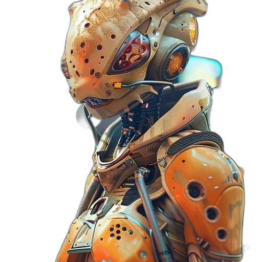 robot, mask, face, weapon transparent PNG cut-out