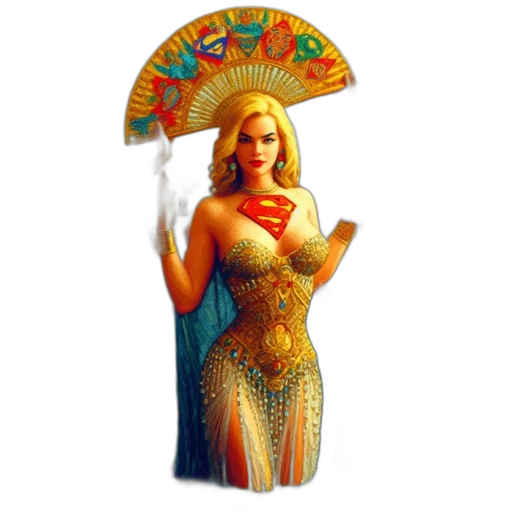 umbrella, dress, jewelry, pixel art transparent PNG cut-out