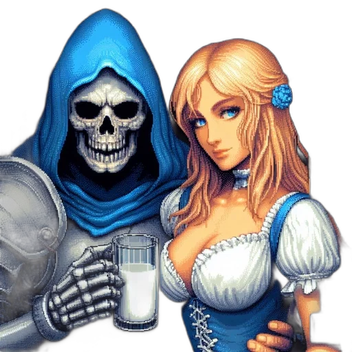 pixel art, fantasy art, comic book art, concept art transparent PNG cut-out