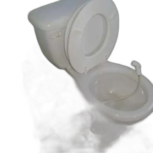 3d render, photorealistic, white, toilet transparent PNG cut-out