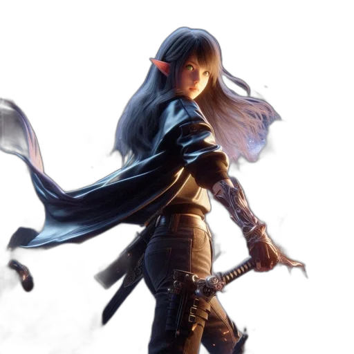 sword, concept art, fantasy art, comic book art transparent PNG cut-out