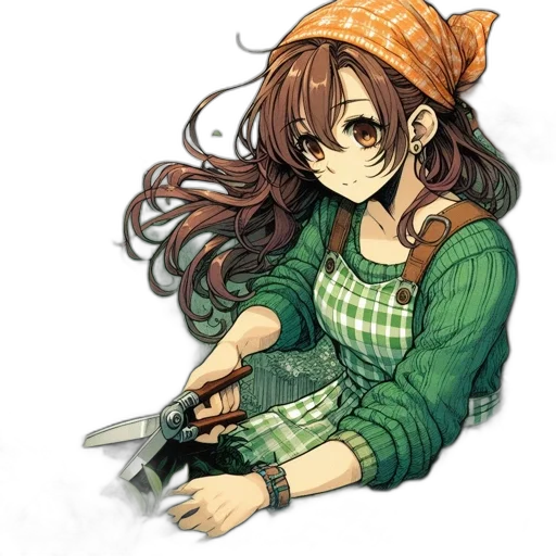 weapon, staff, hat, sword transparent PNG cut-out