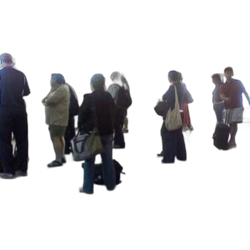 staff, jacket, 3d render, group transparent PNG cut-out