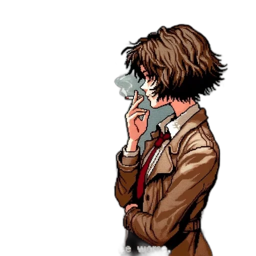 jacket, mask, face, staff transparent PNG cut-out