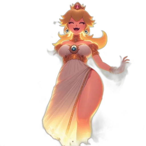 dress, crown, staff, concept art transparent PNG cut-out