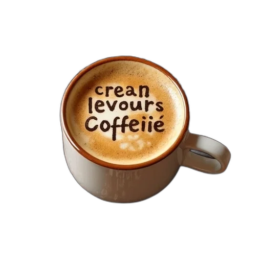 words, coffee, background, different transparent PNG cut-out