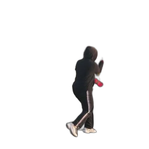 shoes, staff, jacket, creature transparent PNG cut-out