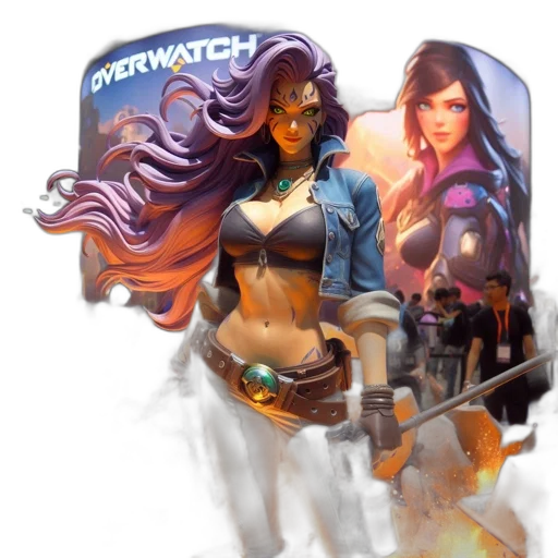 weapon, jacket, staff, concept art transparent PNG cut-out