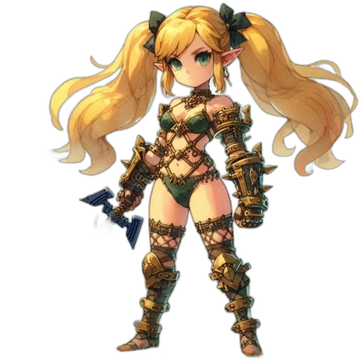 weapon, dress, sword, pixel art transparent PNG cut-out