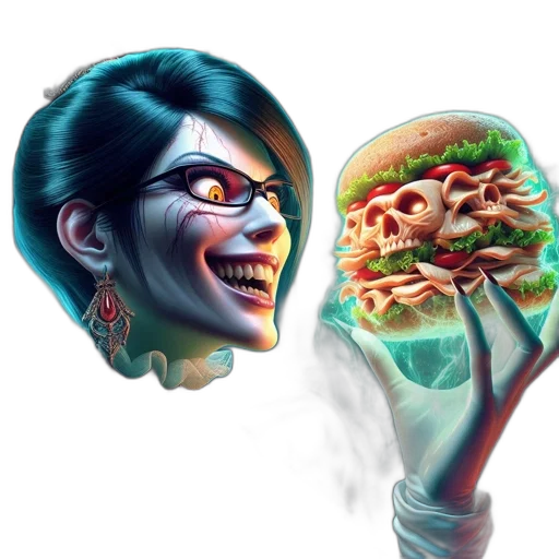 food, face, mask, creature transparent PNG cut-out