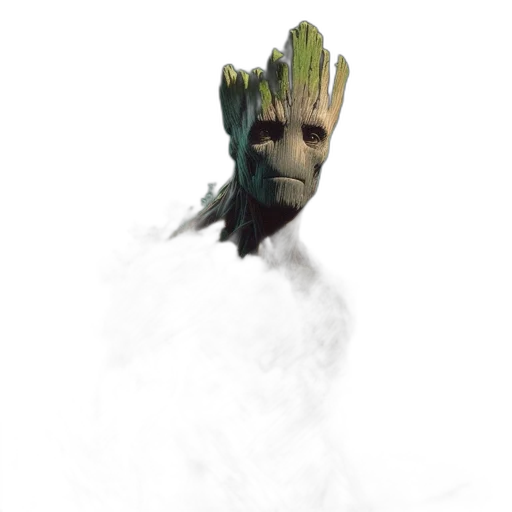 creature, dragon, tree, staff transparent PNG cut-out