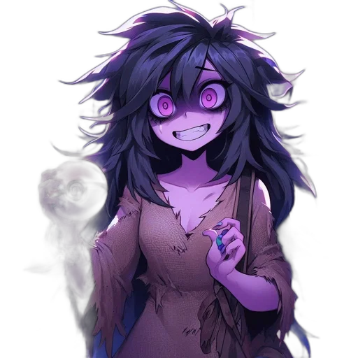 creature, mask, dress, staff transparent PNG cut-out