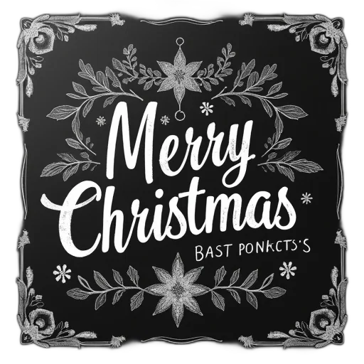 chalkboard, christmas, card, business transparent PNG cut-out