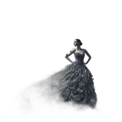 dress, crown, jewelry, hair transparent PNG cut-out