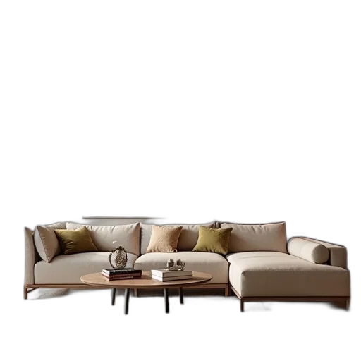 furniture, 3d render, photorealistic, earth tones transparent PNG cut-out