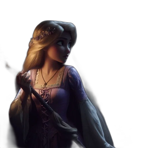 dress, crown, face, sword transparent PNG cut-out