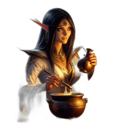 staff, fantasy art, concept art, pixel art transparent PNG cut-out