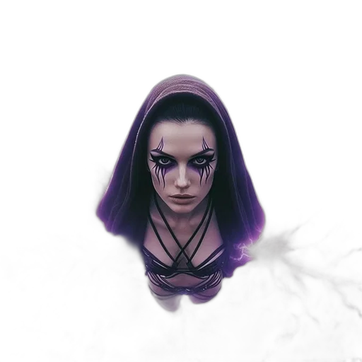 mask, face, creature, staff transparent PNG cut-out