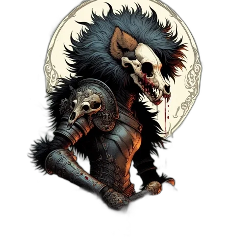 creature, mask, concept art, fantasy art transparent PNG cut-out